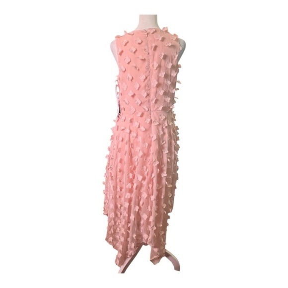 Active Seller! Kensie Blush Floral Midi Dress Size 6 Easter Spring - Picture 7 of 10
